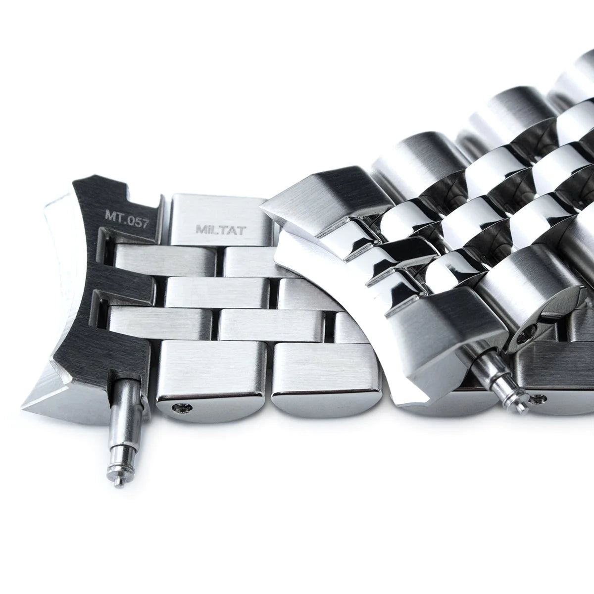 Strapcode Angus-J Louis steel bracelet for Seiko Sumo dive watches with solid end links and secure clasp