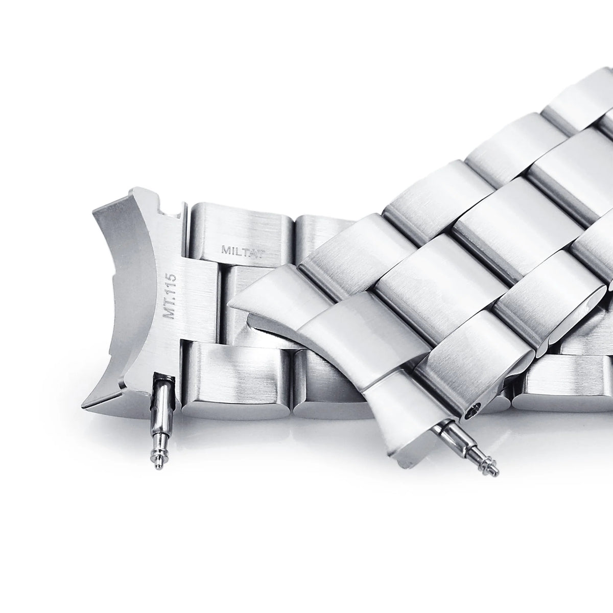Strapcode Super-O Boyer stainless steel watch bracelet for Orient Kamasu with solid links and secure clasp