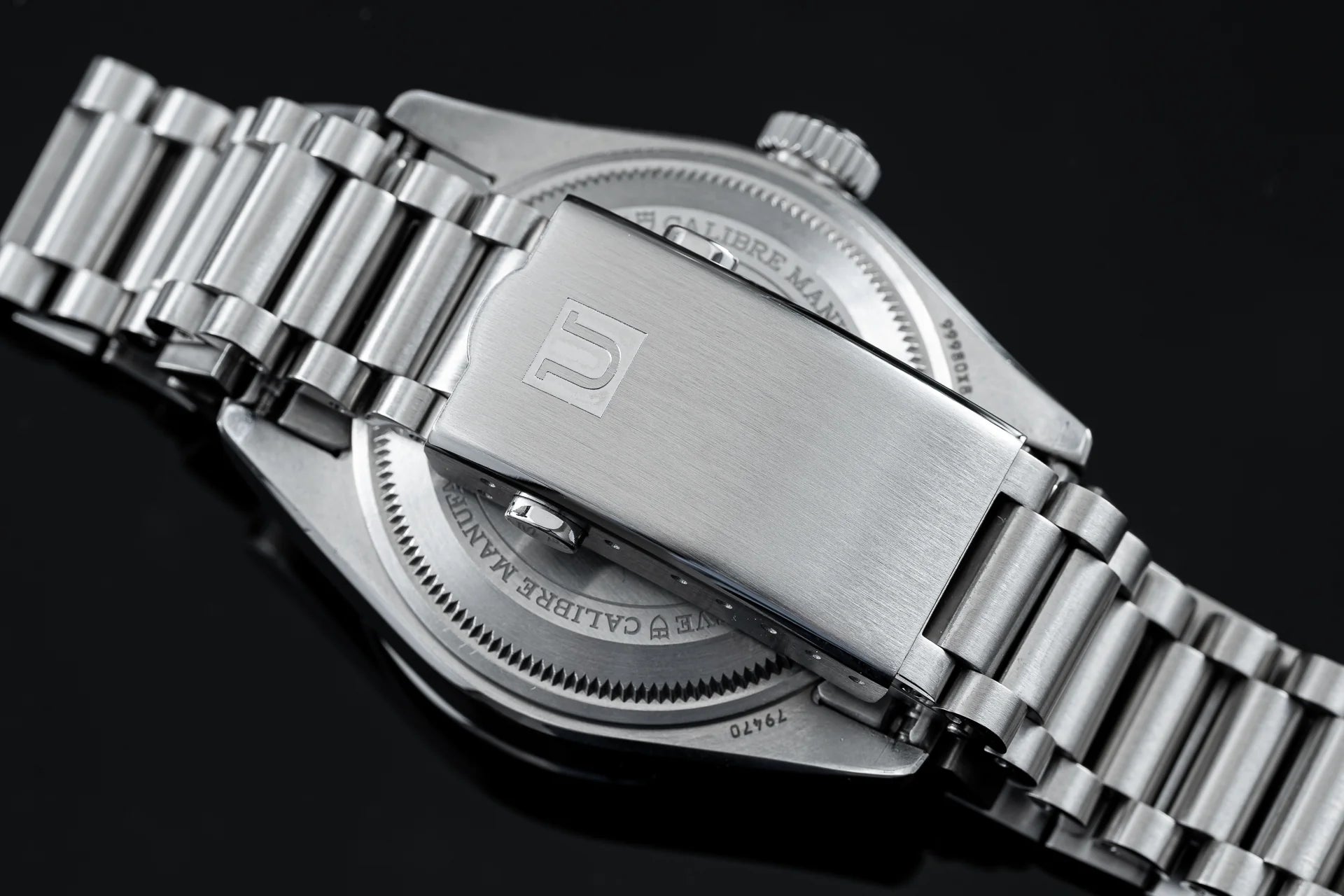 Stainless steel Uncle US1450 Lincoln bracelet for Tudor Black Bay 58 GMT watch with solid link construction and brushed finish clasp