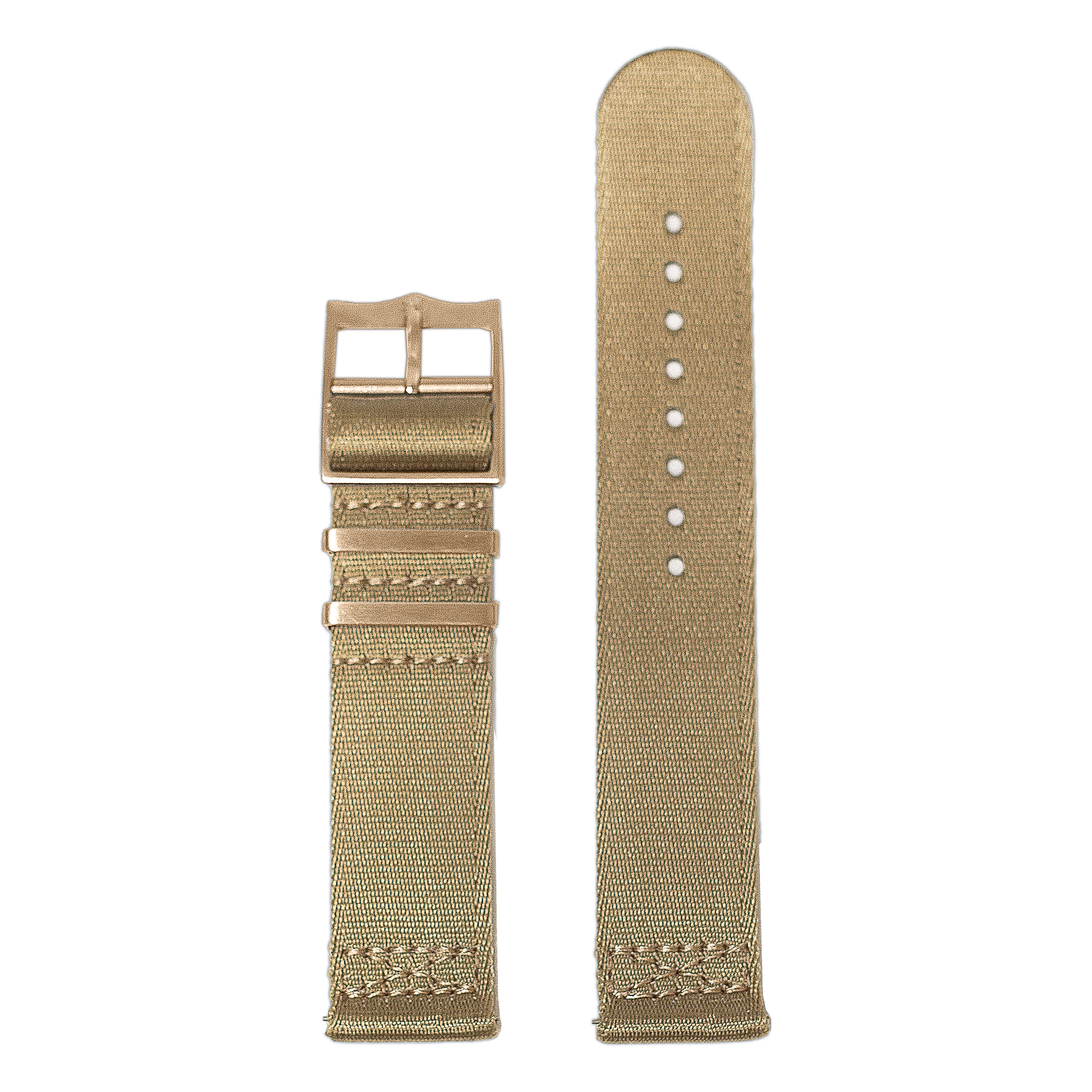 [Fitbit Versa 3 & 4/Sense 1 & 2] Ultra Militex - Desert Sand [Rose Gold Hardware]
