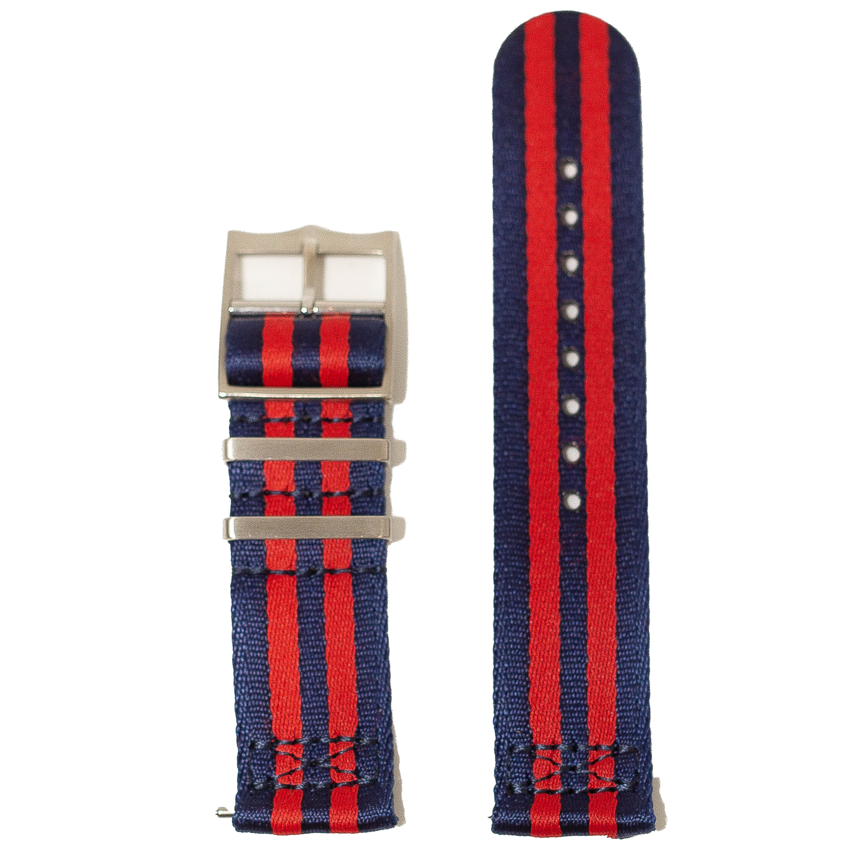 [Fitbit Versa 3 & 4/Sense 1 & 2] Ultra Militex - Navy Blue / Red