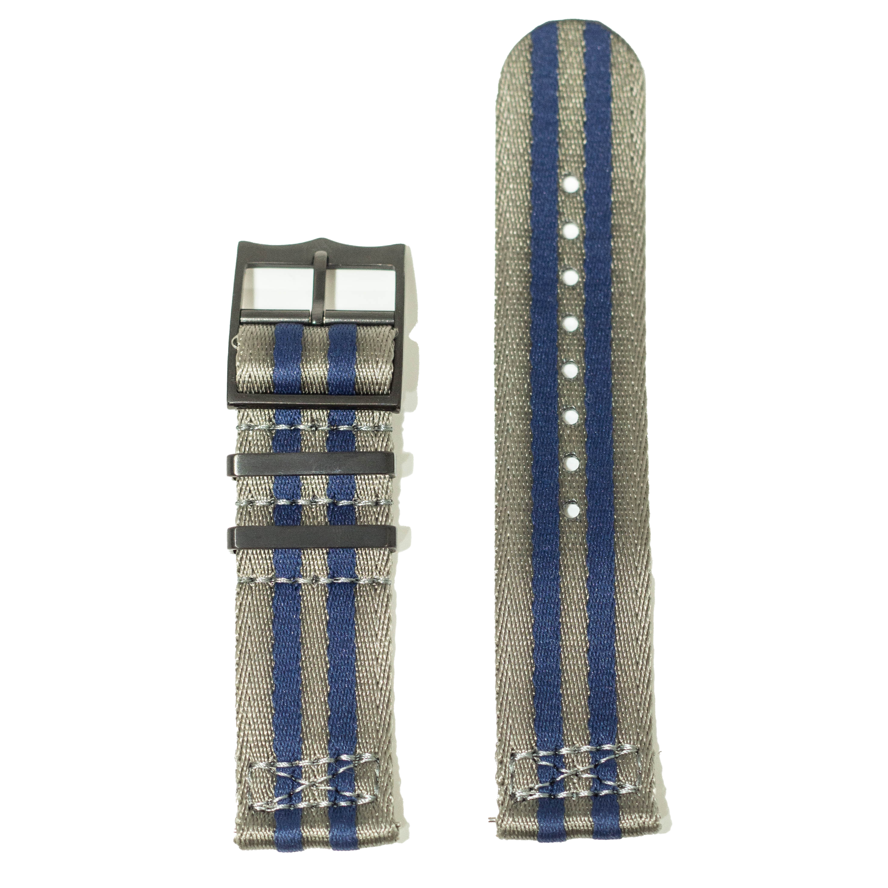 [Fitbit Versa 3 & 4/Sense 1 & 2] Ultra Militex - Stealth Blue Steel [Black Hardware]