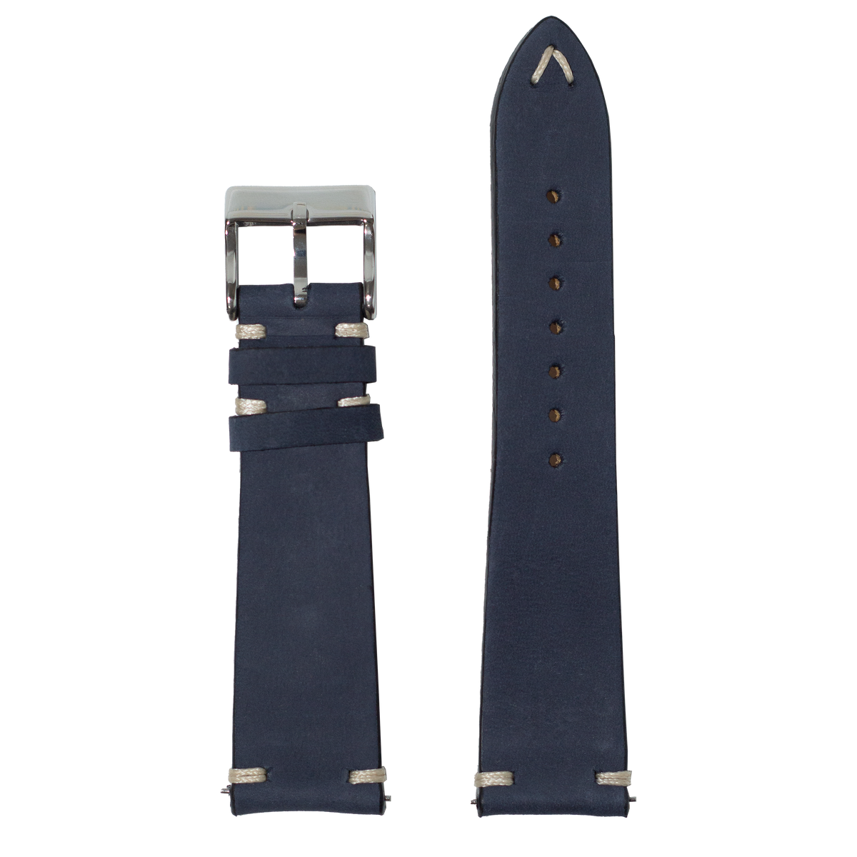 Vintage Knotted - Nubuck Leather - Navy Blue for Pixel Watch 1-5 41mm