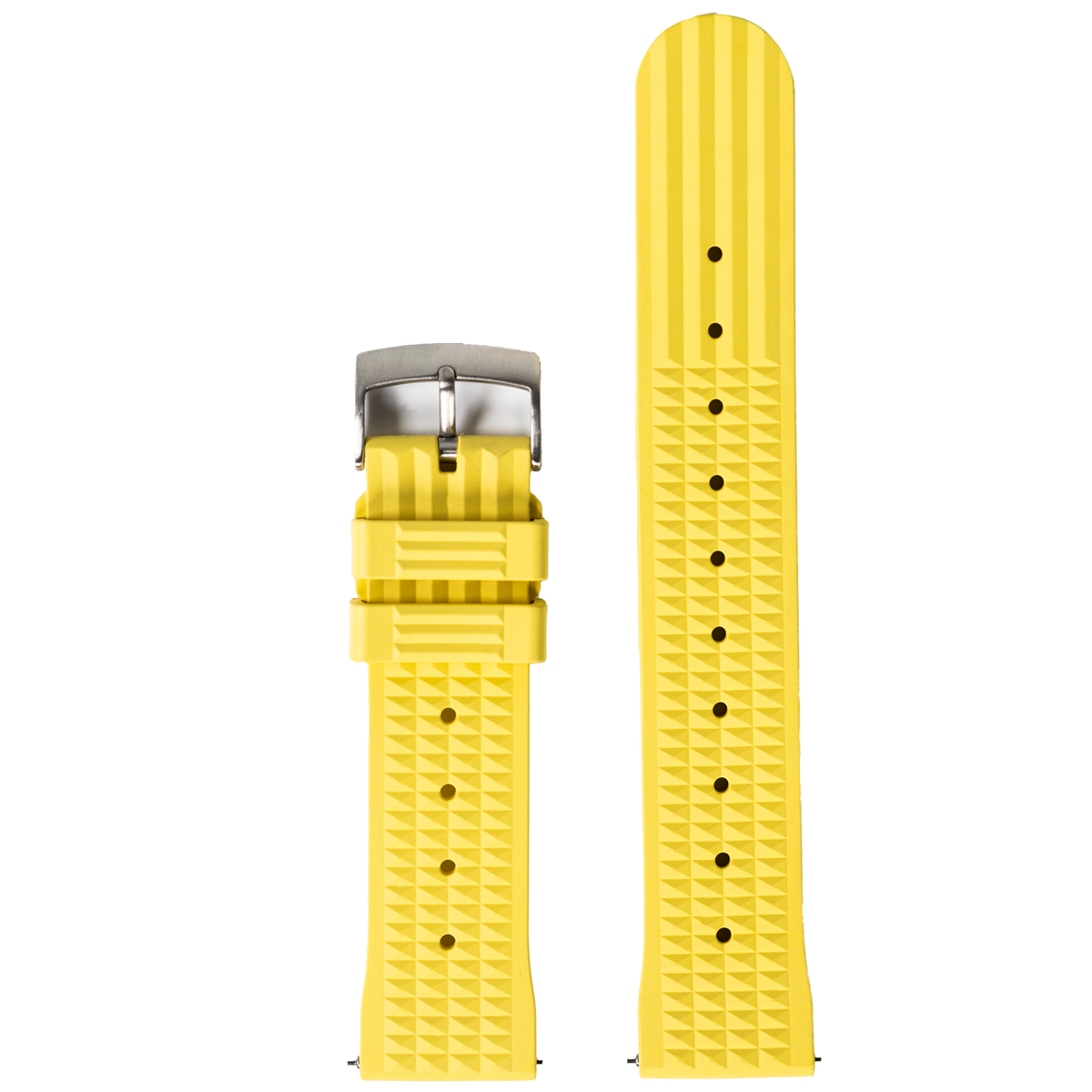 King Waffle FKM Rubber - Banana Yellow for Pixel Watch 1-5 41mm