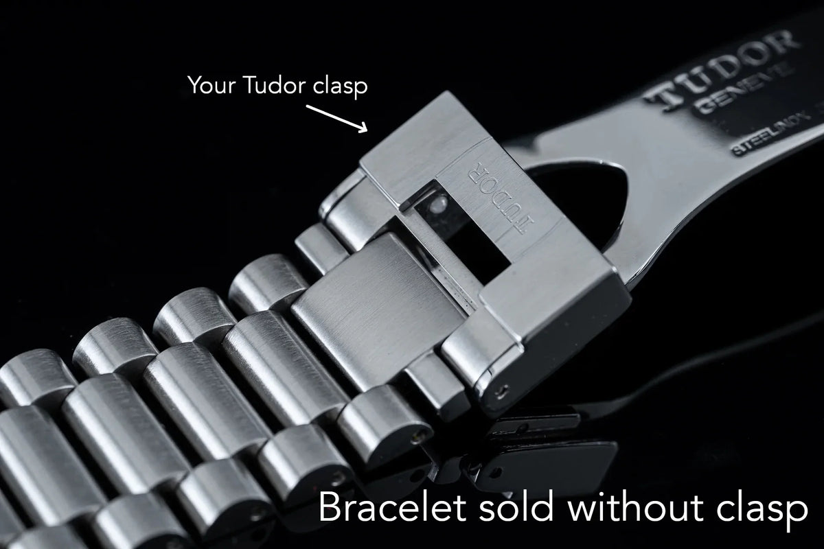 Uncle US1450 Lincoln stainless steel bracelet with Tudor clasp for Black Bay 36 watch