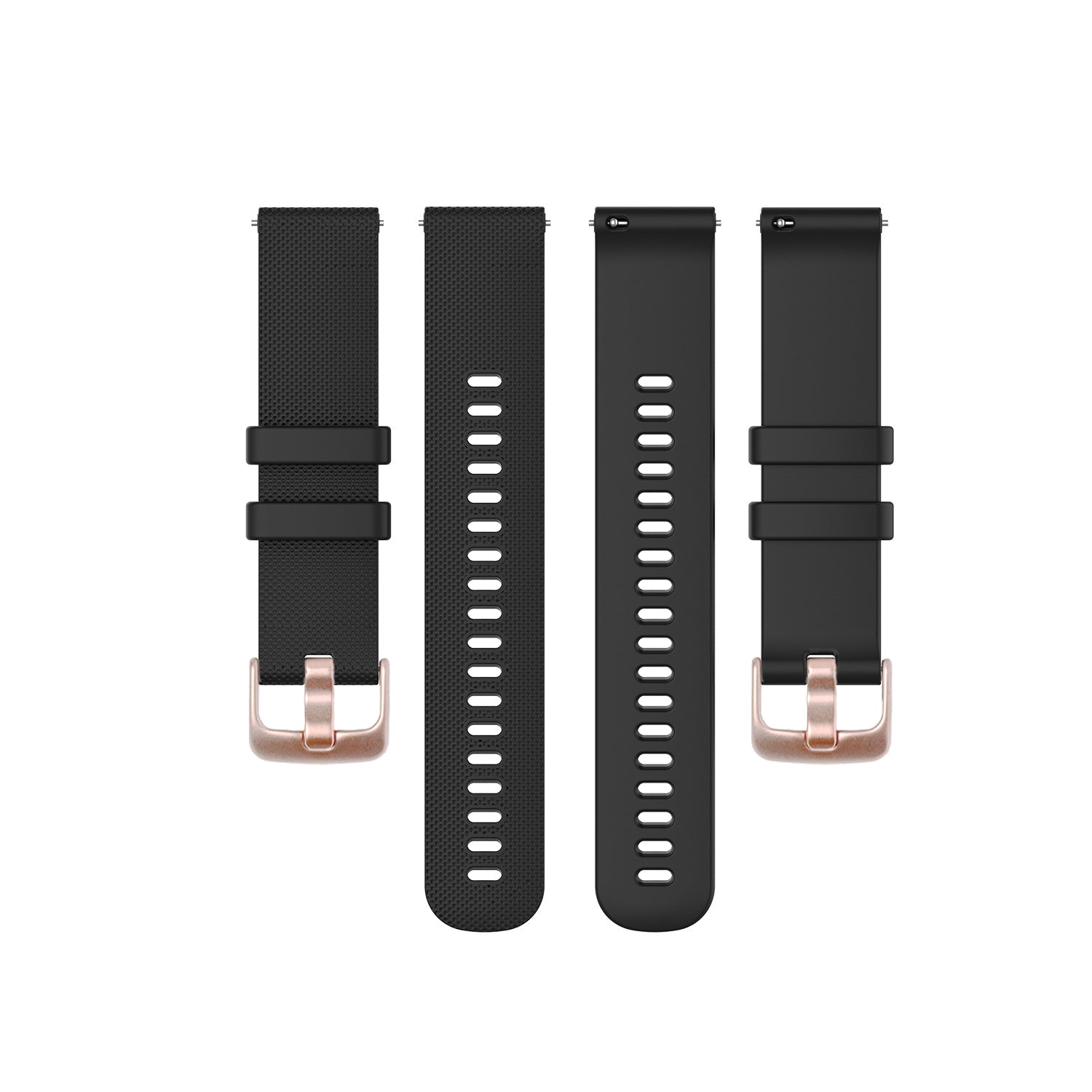 Classic Silicone Black with rose gold buckle for Galaxy Fit3