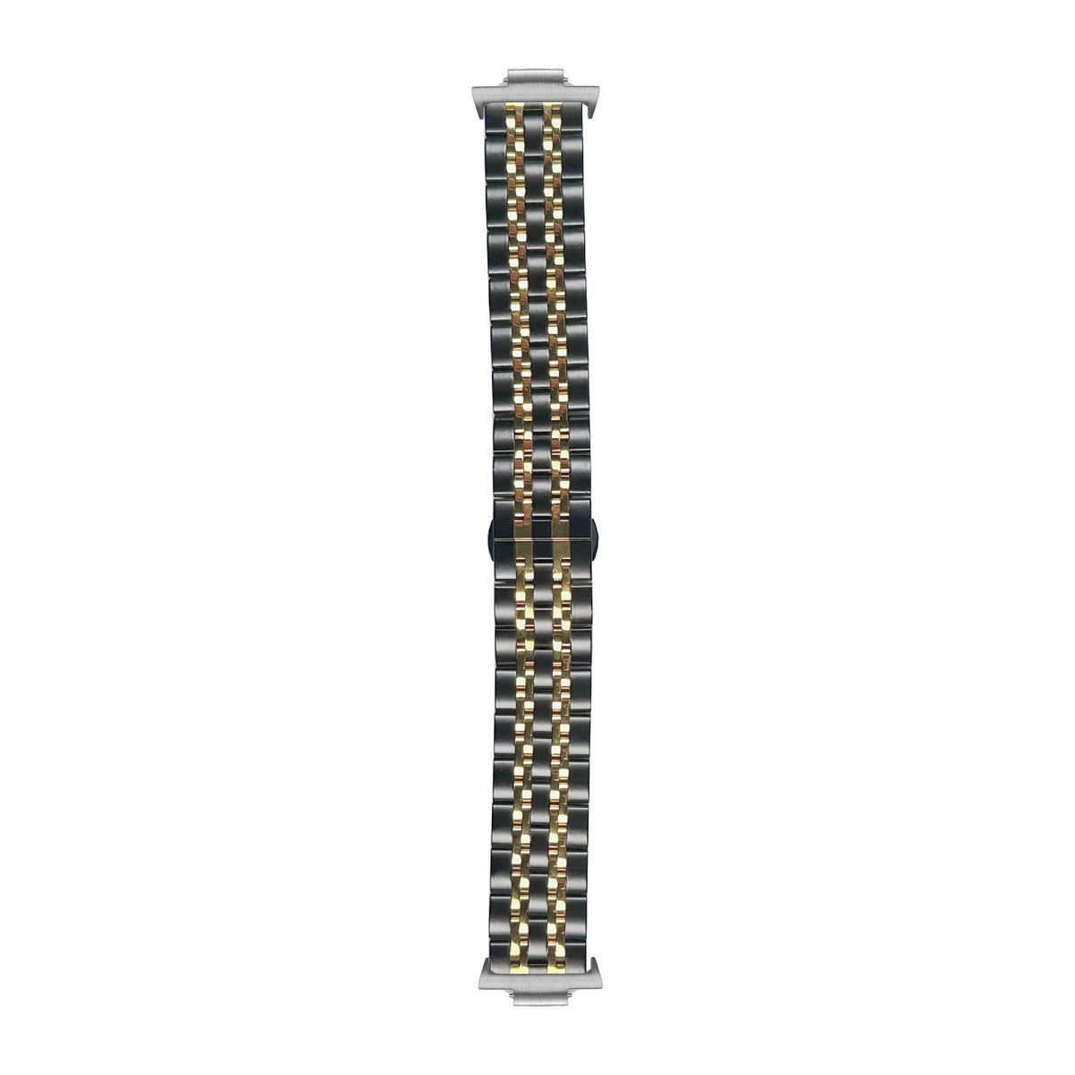 Steel Bracelet Deployant Clasp 2 - Black / Gold Silver with Strap Adapter for Tissot PRX 40