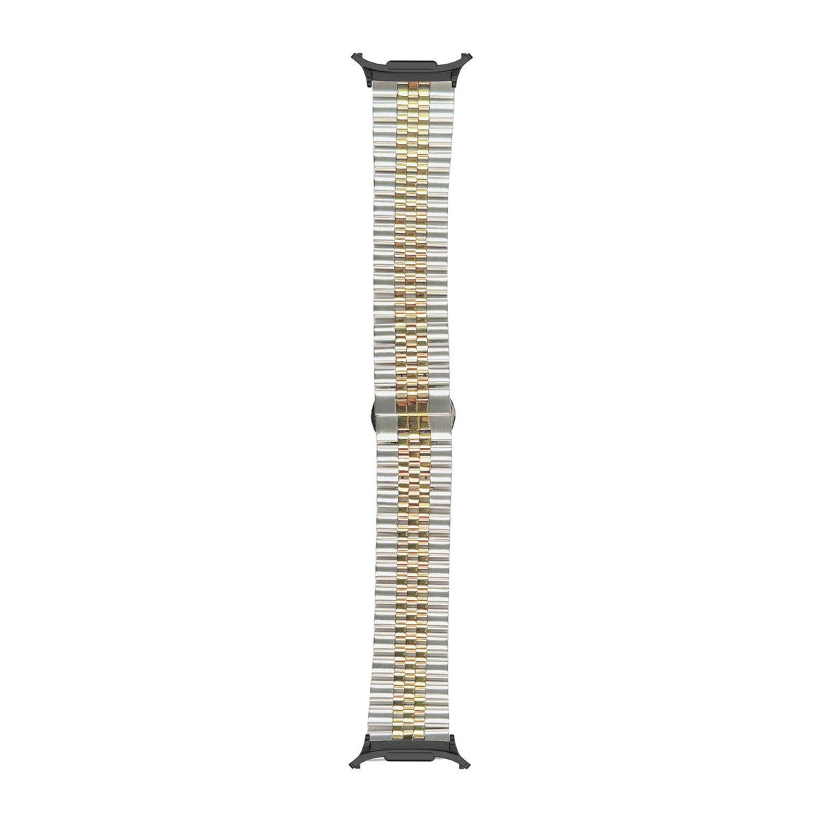 Jubilee Bracelet - Silver/Gold Black with Strap Adapter for Galaxy Watch 8-9/Ultra