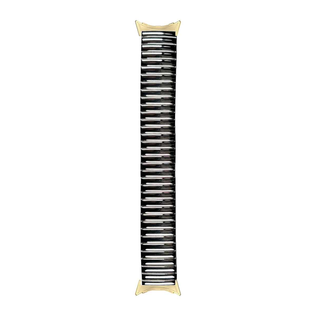 Stretch Elastic Steel Bracelet Silver Gold with Google Pixel Spring Bar Adapters - Wear Any 20mm Strap! for Pixel Watch 1-5 41mm
