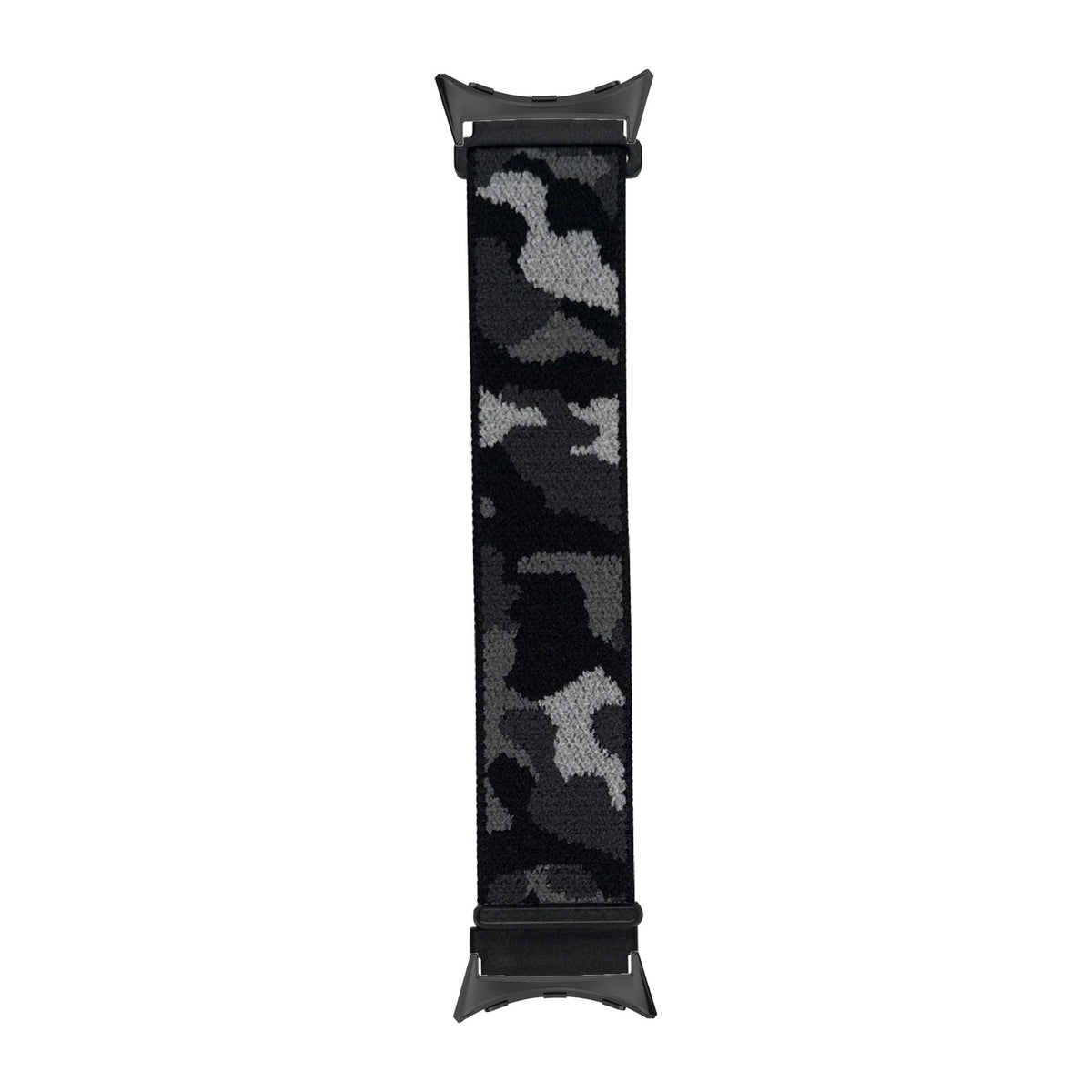 Sports Loop (Velcro) - Army Camo Black Black with Google Pixel Spring Bar Adapters - Wear Any 20mm Strap! for Pixel Watch 1-5 41mm