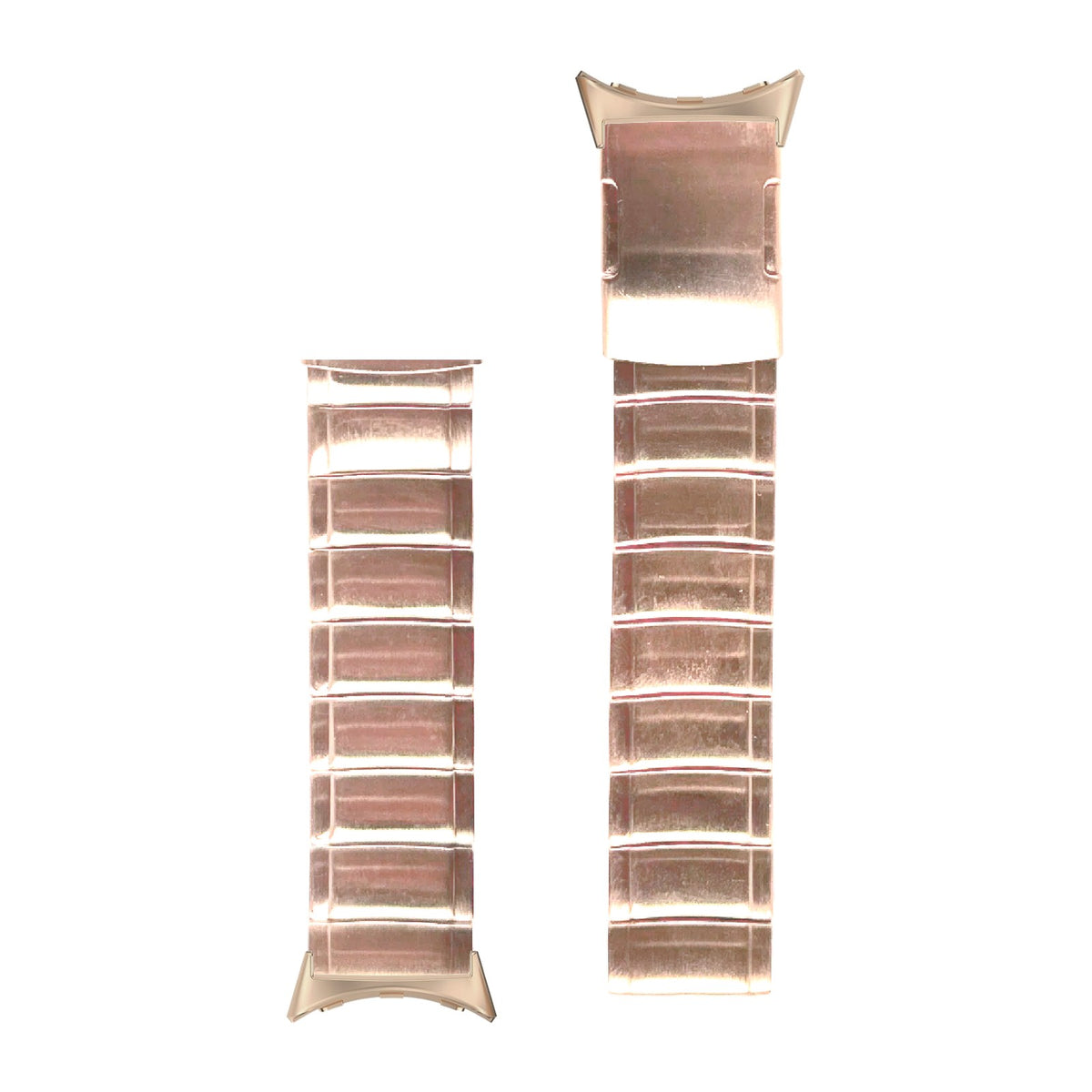 Link Bracelet Rose Gold Rose Gold with Google Pixel Spring Bar Adapters - Wear Any 20mm Strap! for Pixel Watch 1-5 41mm