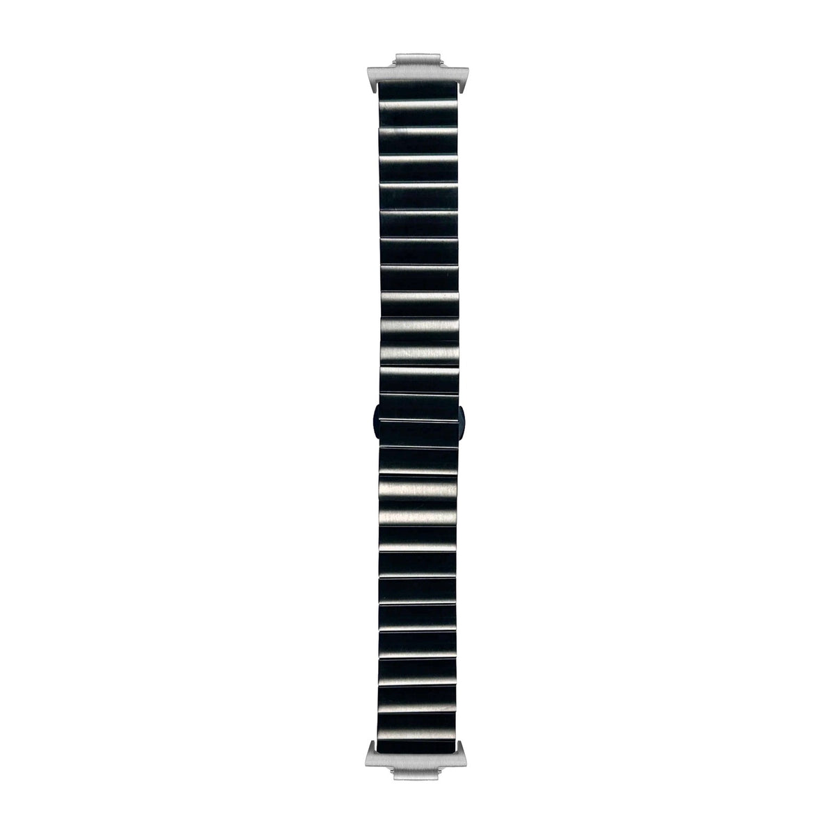 Steel Bracelet (Black) - Deployant Clasp 3 Silver with Strap Adapter for Tissot PRX 40