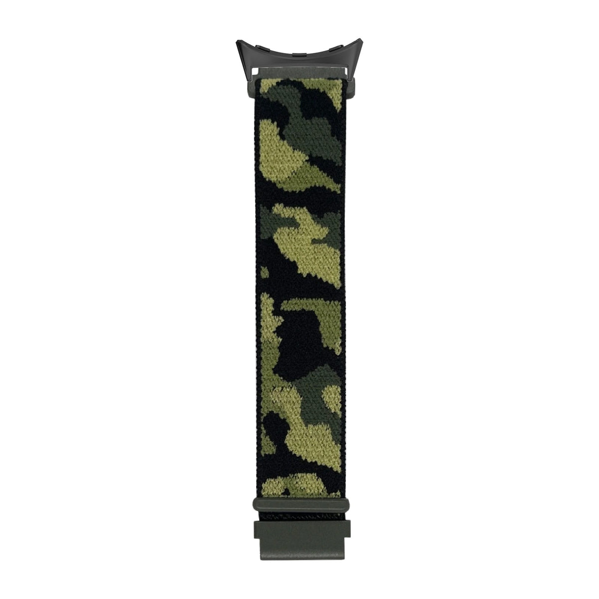 Sports Loop (Velcro) - Army Camo Army Green with Google Pixel Spring Bar Adapters - Wear Any 20mm Strap! for Pixel Watch 3-5 45mm
