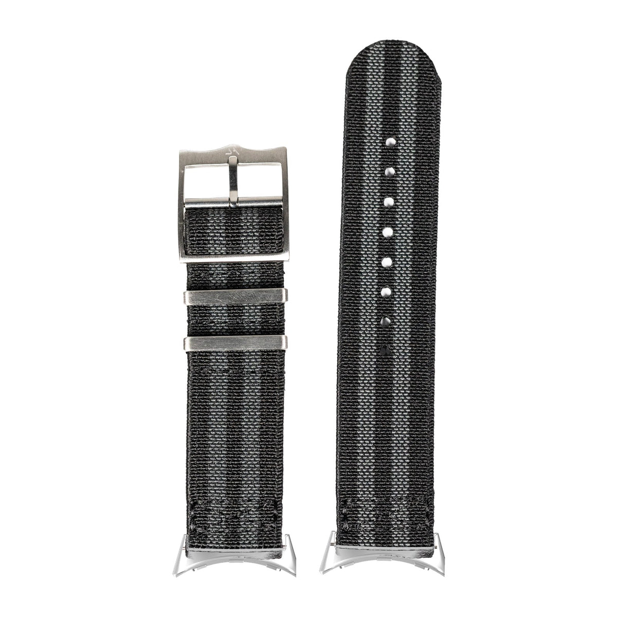 ElastoFlex - Bond Silver with Google Pixel Spring Bar Adapters - Wear Any 20mm Strap! for Pixel Watch 3-5 45mm