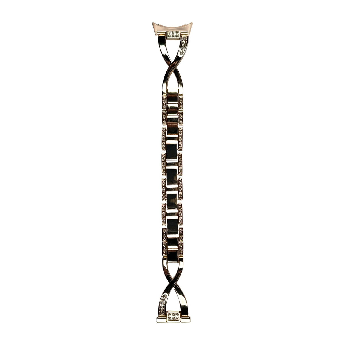 Helix Bracelet Gold Rose Gold with Google Pixel Spring Bar Adapters - Wear Any 20mm Strap! for Pixel Watch 1-5 41mm
