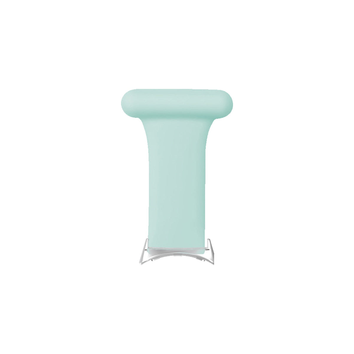 Job Fobs - For Doctors, Nurses and Other Professionals! Mint Green Silver with Google Pixel Spring Bar Adapters - Wear Any 20mm Strap! for Pixel Watch 1-5 41mm