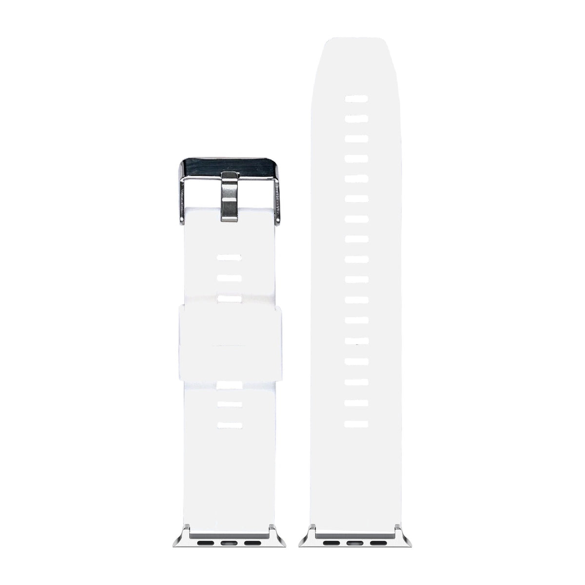 Flexi Silicone 2 White Starlight with Connecters - Spring Bar Type for Apple Watch