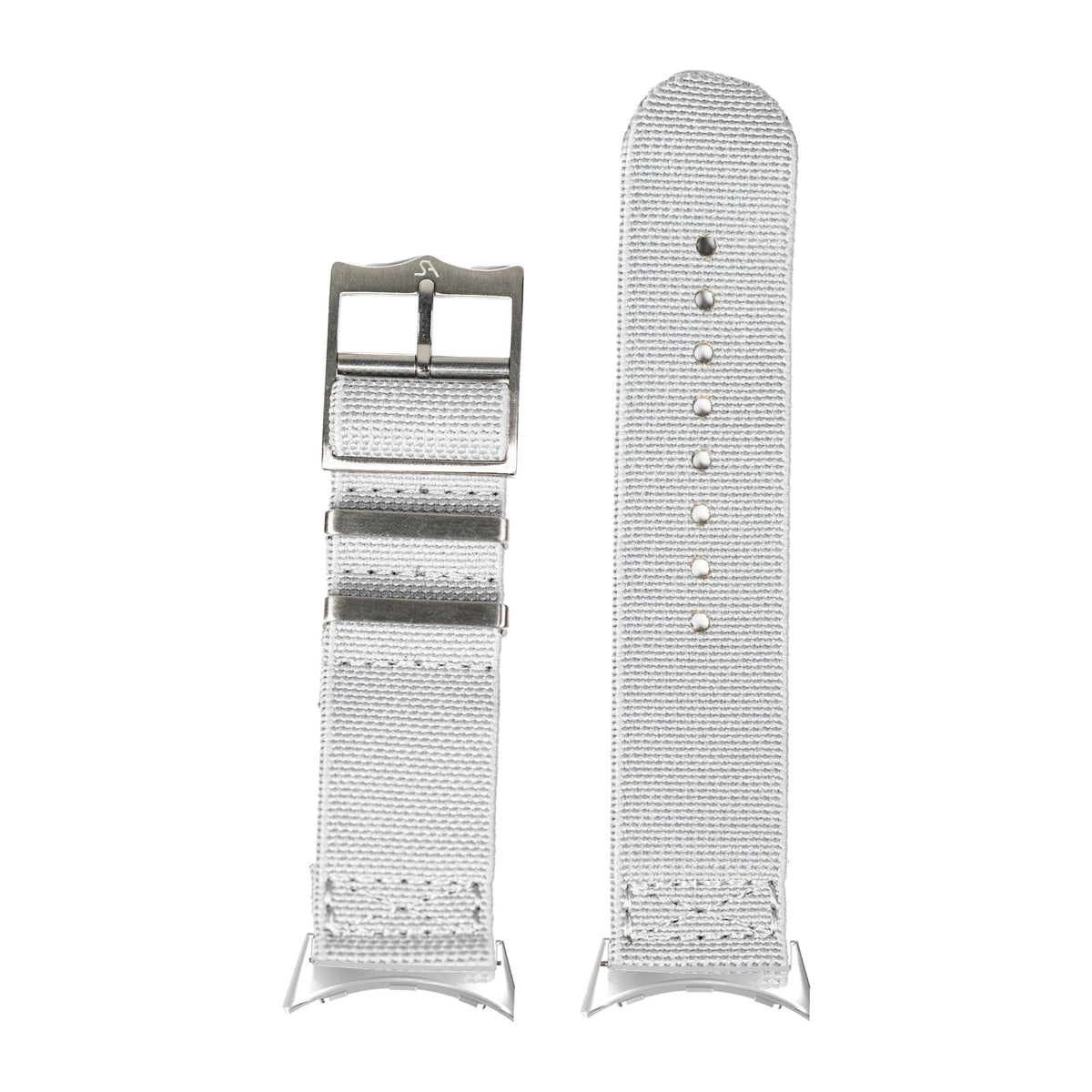 ElastoFlex - Grey Silver with Google Pixel Spring Bar Adapters - Wear Any 20mm Strap! for Pixel Watch 3-5 45mm