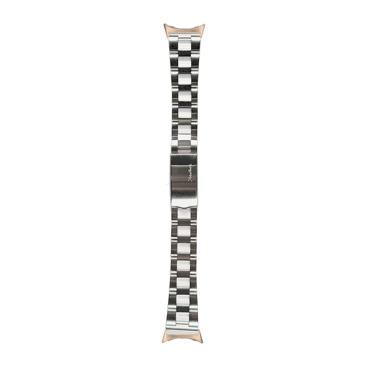 The Forstner Ladder Bracelet Rose Gold with Google Pixel Spring Bar Adapters - Wear Any 20mm Strap! for Pixel Watch 3-5 45mm