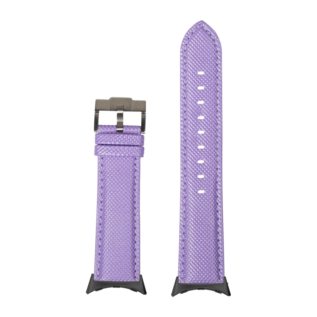 Sailcloth - Lavender with Google Pixel Spring Bar Adapters - Wear Any 20mm Strap! for Pixel Watch 1-5 41mm