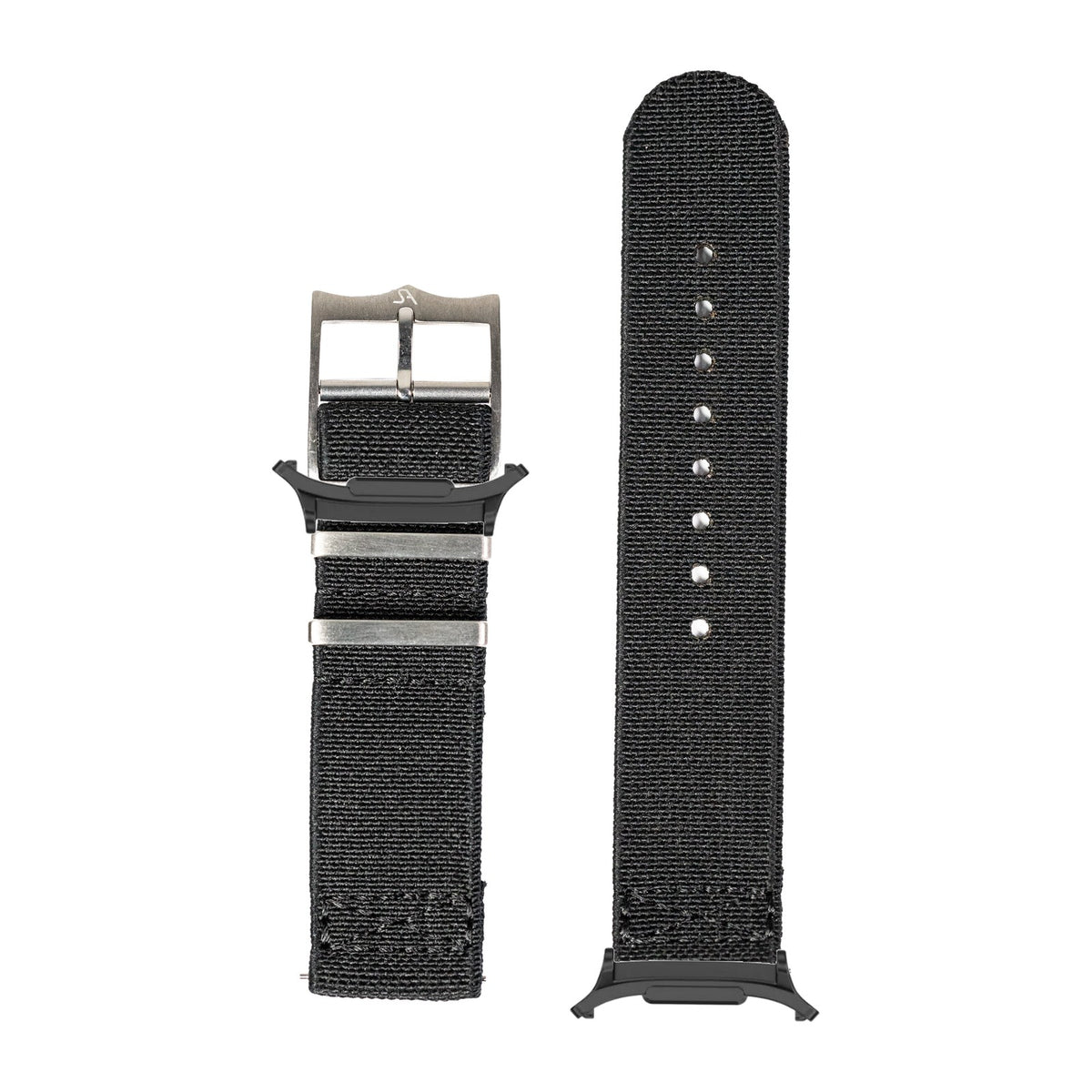 ElastoFlex - Black for the Galaxy Watch 8, 9 and Ultra with adapter fitted