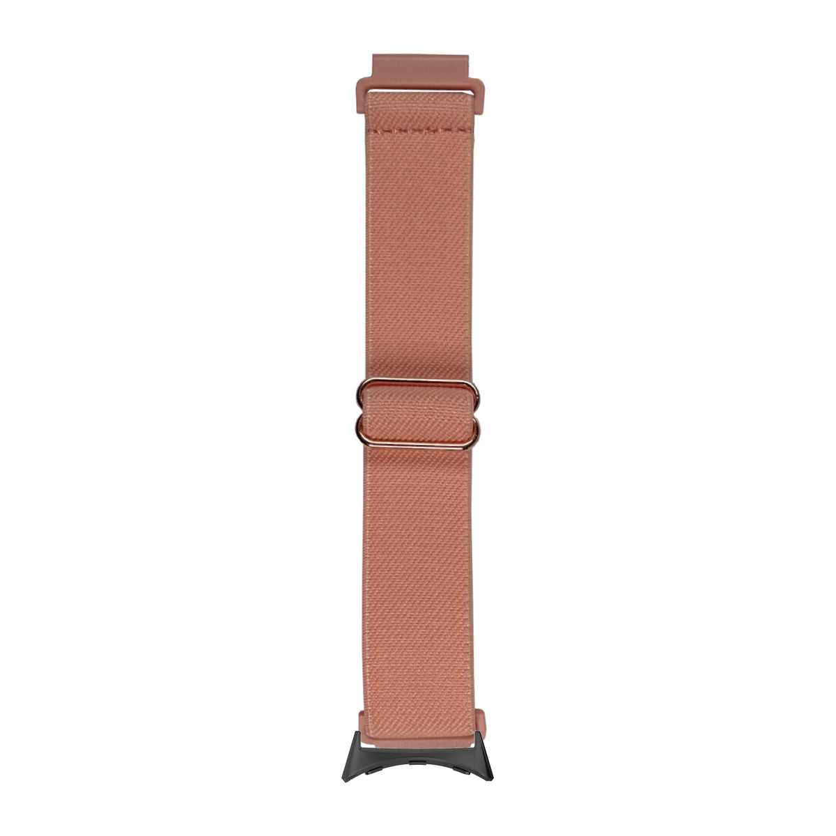 Weaved Elastic Loop Soft Pink with Google Pixel Spring Bar Adapters - Wear Any 20mm Strap! for Pixel Watch 3-5 45mm