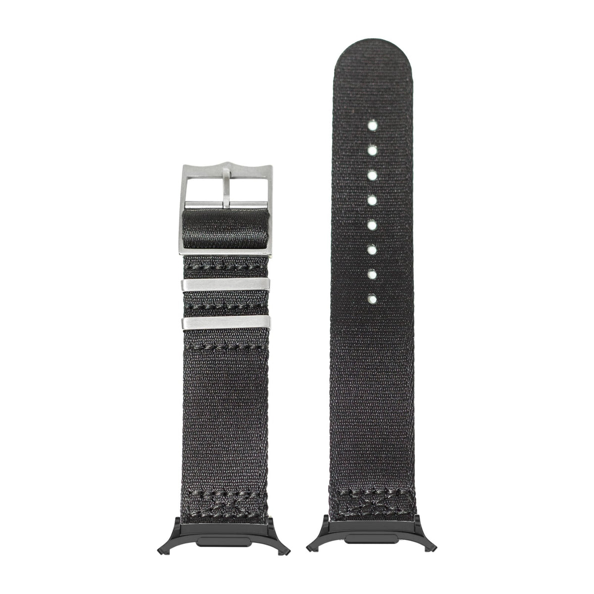 Ultra Militex - Black for the Galaxy Watch 8, 9 and Ultra with adapter fitted