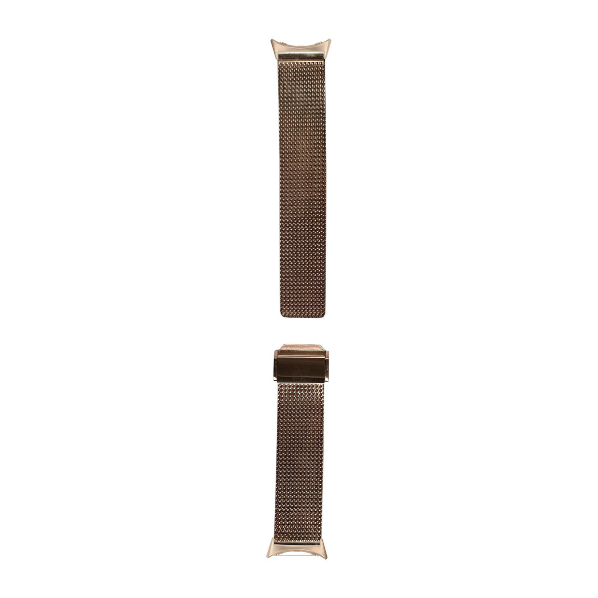 Infinite Mesh Rose Gold Rose Gold with Google Pixel Spring Bar Adapters - Wear Any 20mm Strap! for Pixel Watch 3-5 45mm