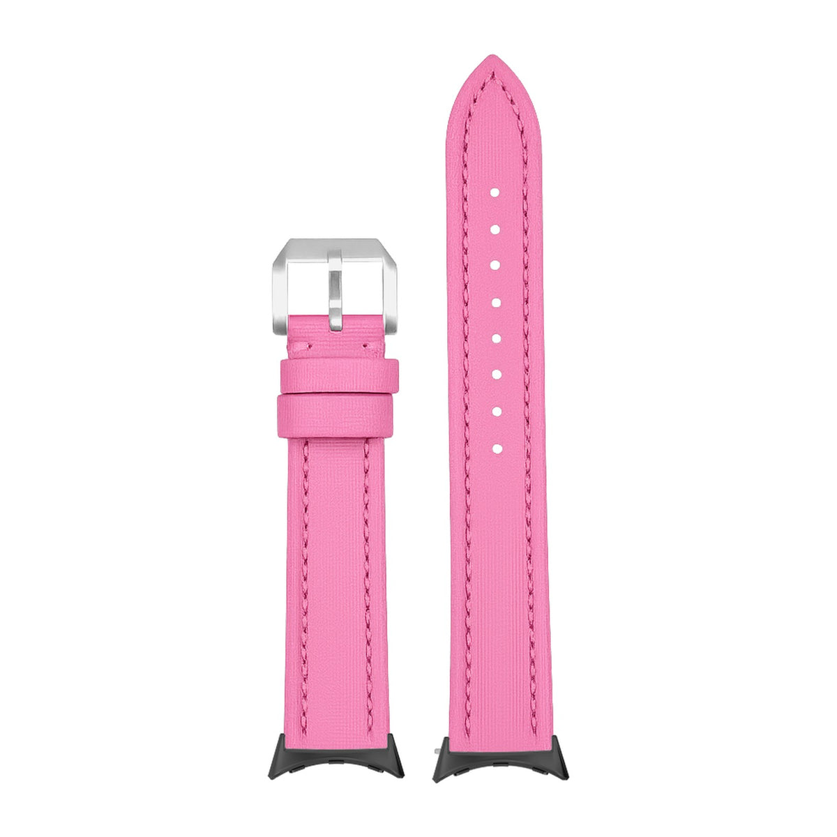 King Sailcloth - Pink Small / Medium Matching Black with Google Pixel Spring Bar Adapters - Wear Any 20mm Strap! for Pixel Watch 3-5 45mm