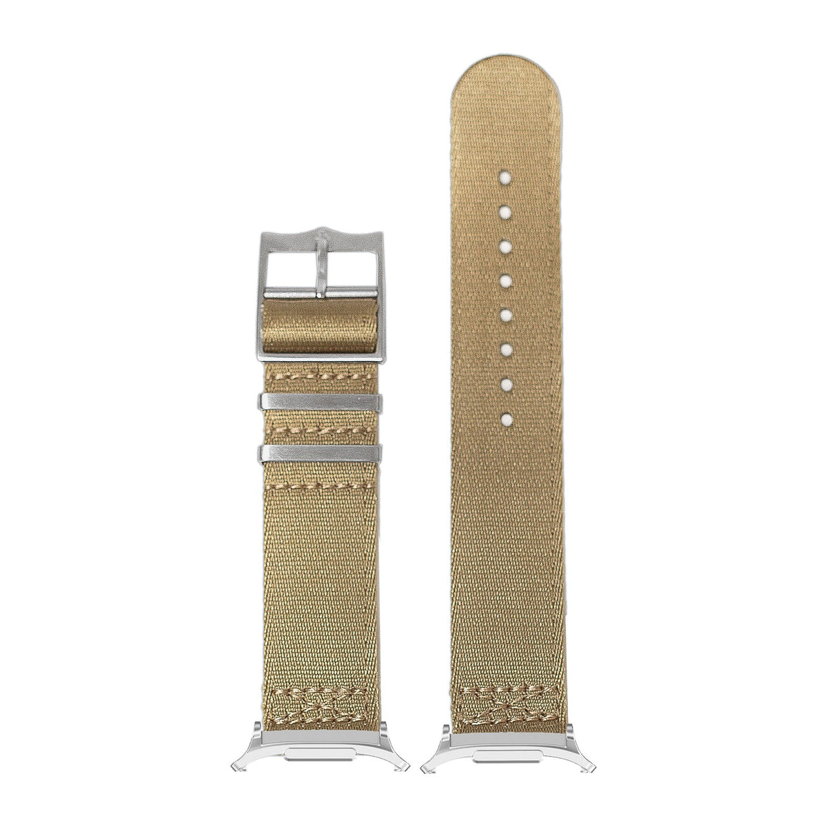 Ultra Militex - Desert Sand S-M Silver with Strap Adapter for Galaxy Watch 8-9/Ultra