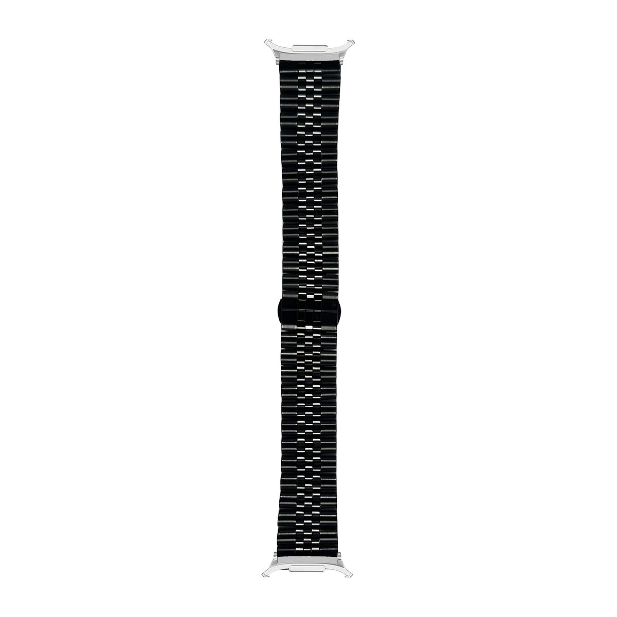 Jubilee Bracelet - Black Silver with Strap Adapter for Galaxy Watch 8-9/Ultra