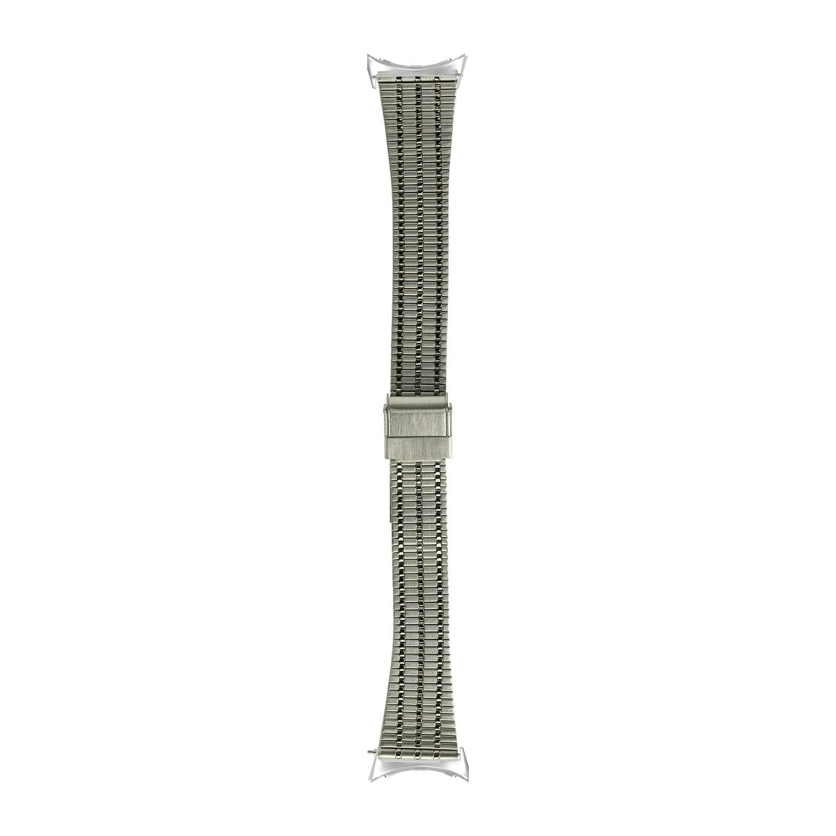 Vintage Tapered Bracelet Silver Silver with Google Pixel Spring Bar Adapters - Wear Any 20mm Strap! for Pixel Watch 1-5 41mm