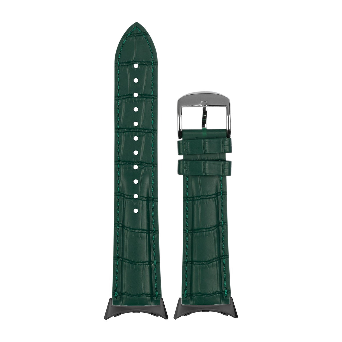 RubberGator Green with Google Pixel Spring Bar Adapters - Wear Any 20mm Strap! for Pixel Watch 3-5 45mm