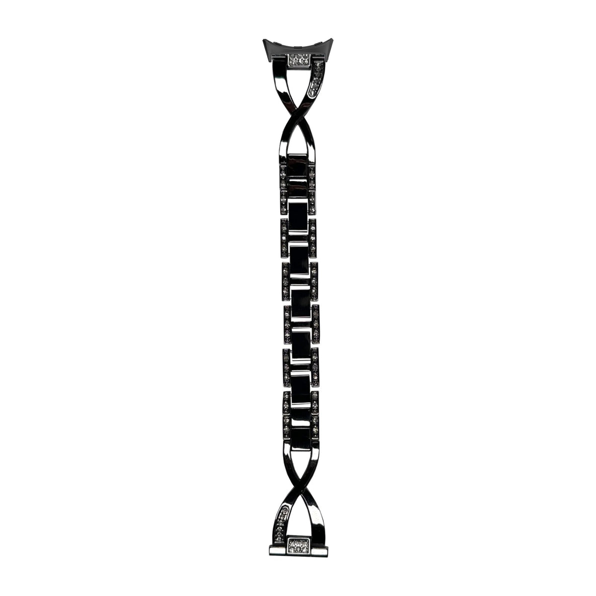 Helix Bracelet Black Black with Google Pixel Spring Bar Adapters - Wear Any 20mm Strap! for Pixel Watch 3-5 45mm