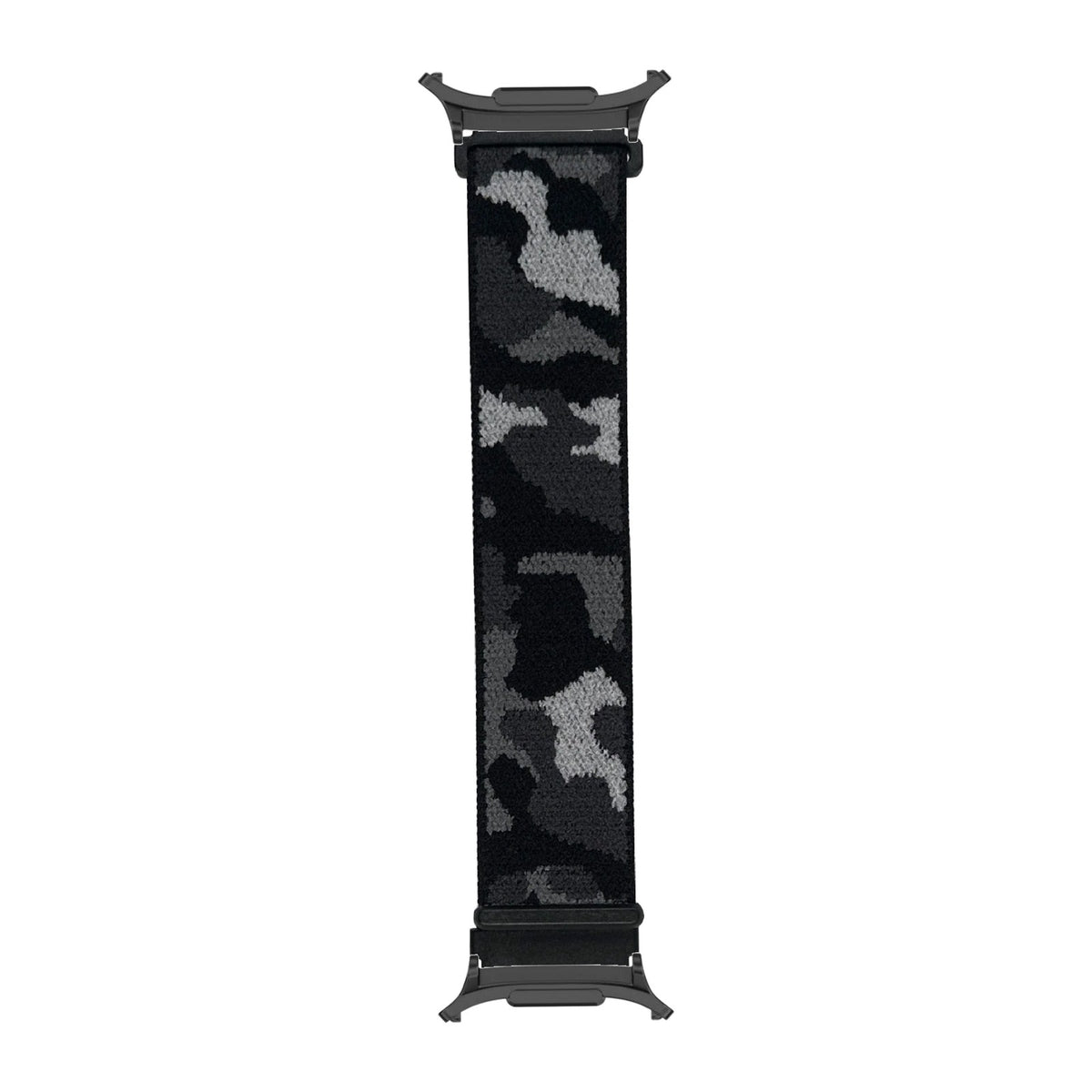Sports Loop (Velcro) - Army Camo Black Black with Strap Adapter for Galaxy Watch 8-9/Ultra