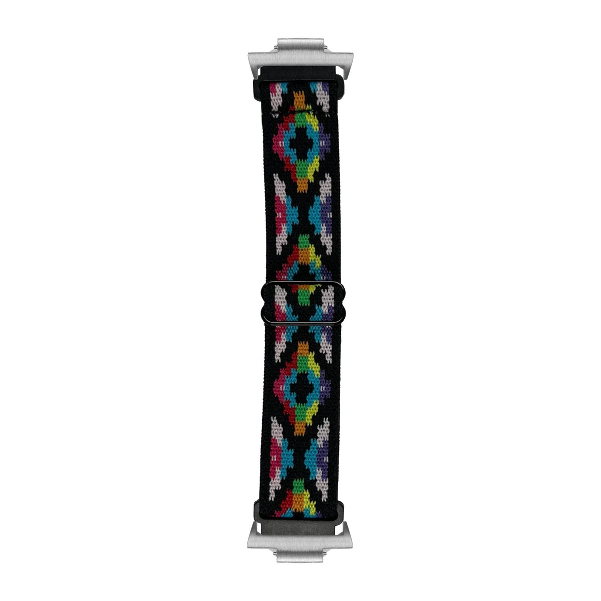 Weaved Elastic Loop Gaucho 1 Silver with Strap Adapter for Tissot PRX 40