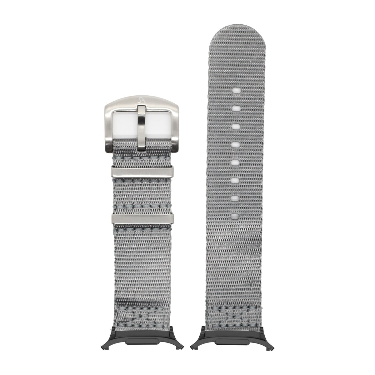 Supreme Militex - Great Grey for the Galaxy Watch 8, 9 and Ultra with adapter fitted