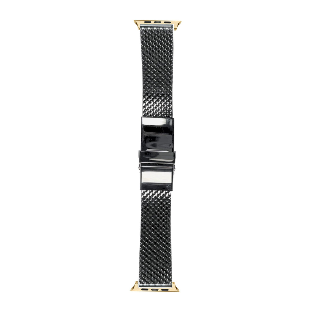 Milanese strap 22mm 2785 - Black Gold with Connecters - Spring Bar Type for Apple Watch