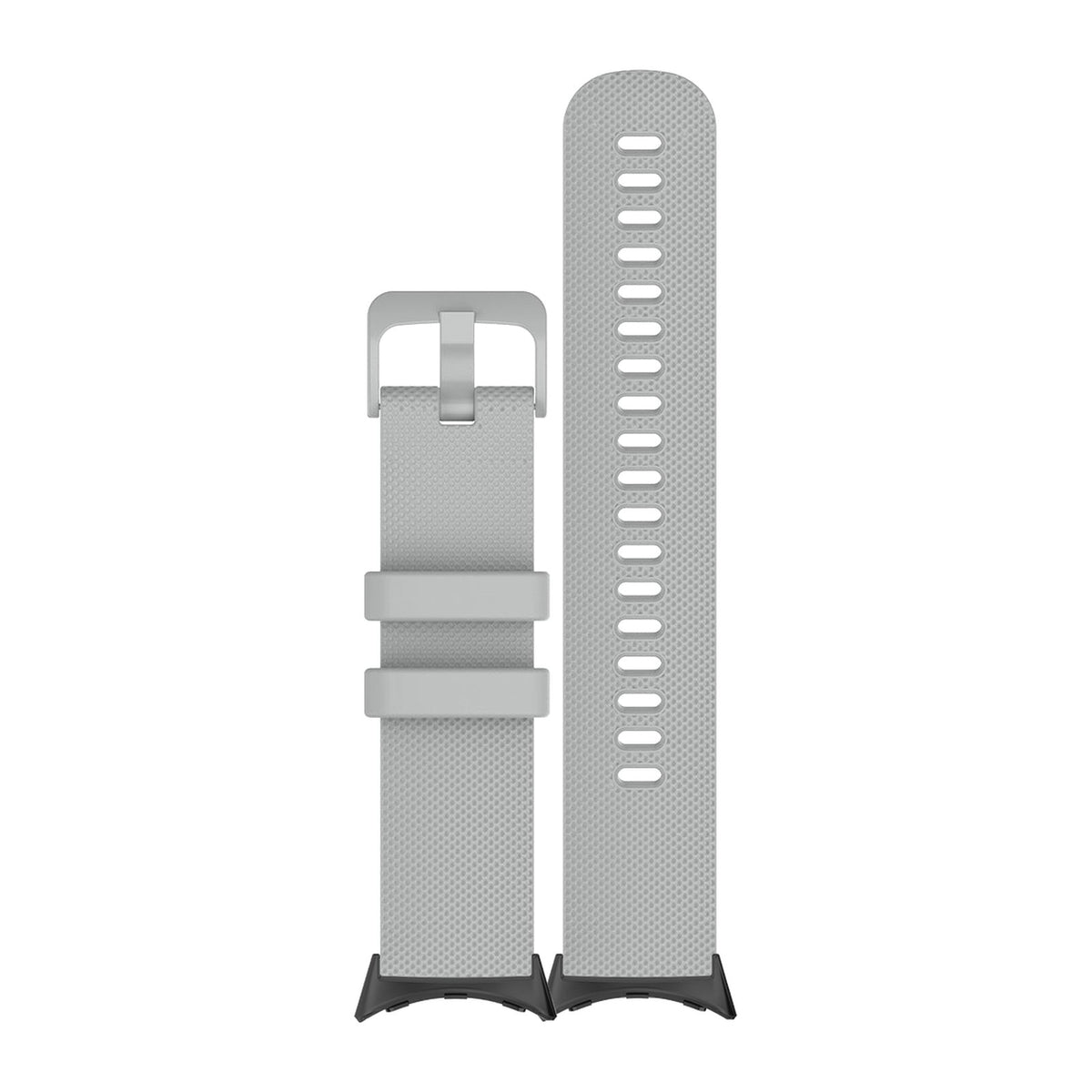 Classic Silicone Grey Matching Black with Google Pixel Spring Bar Adapters - Wear Any 20mm Strap! for Pixel Watch 1-5 41mm