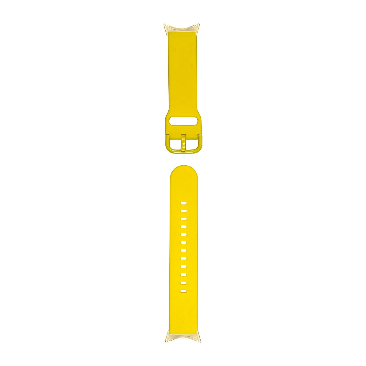 Flexi Silicone 6 Yellow Gold with Google Pixel Spring Bar Adapters - Wear Any 20mm Strap! for Pixel Watch 1-5 41mm