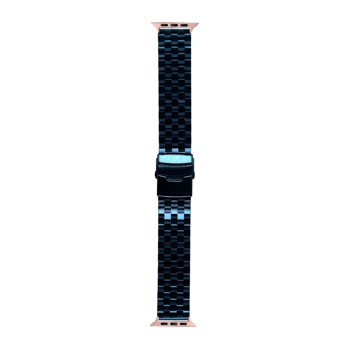 Engineer Bracelet - Folding Deployant Clasp - Blue Rose Gold with Connecters - Spring Bar Type for Apple Watch