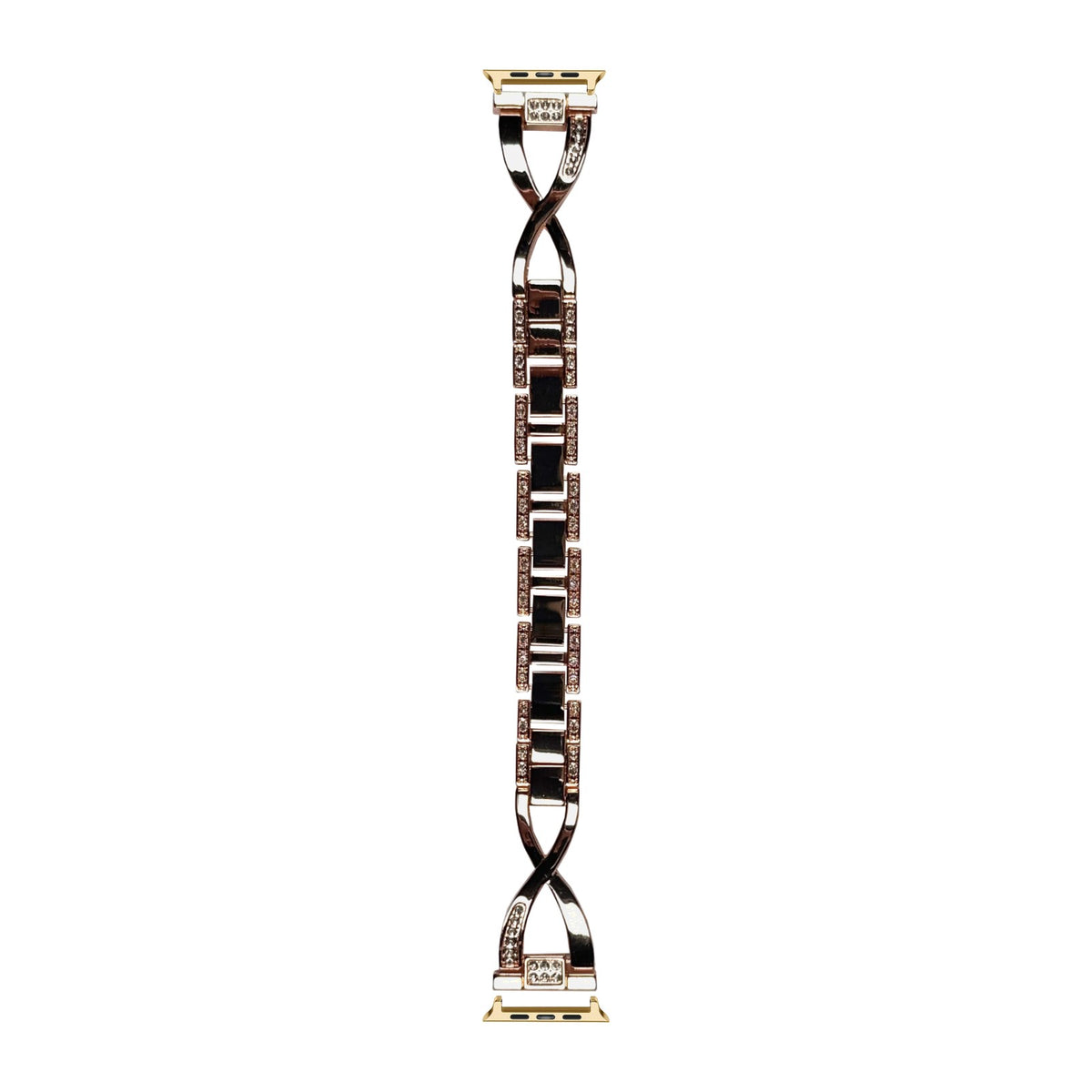 Helix Bracelet Rose Gold Gold with Connecters - Spring Bar Type for Apple Watch