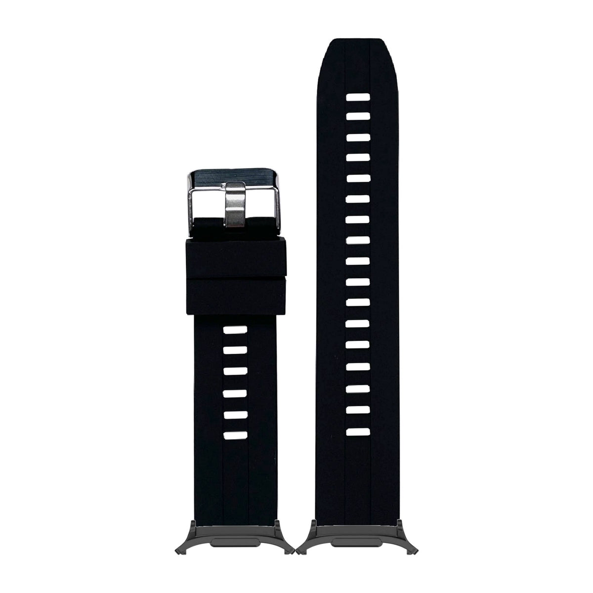 Flexi Silicone 2 Black Black with Strap Adapter for Galaxy Watch 8-9/Ultra