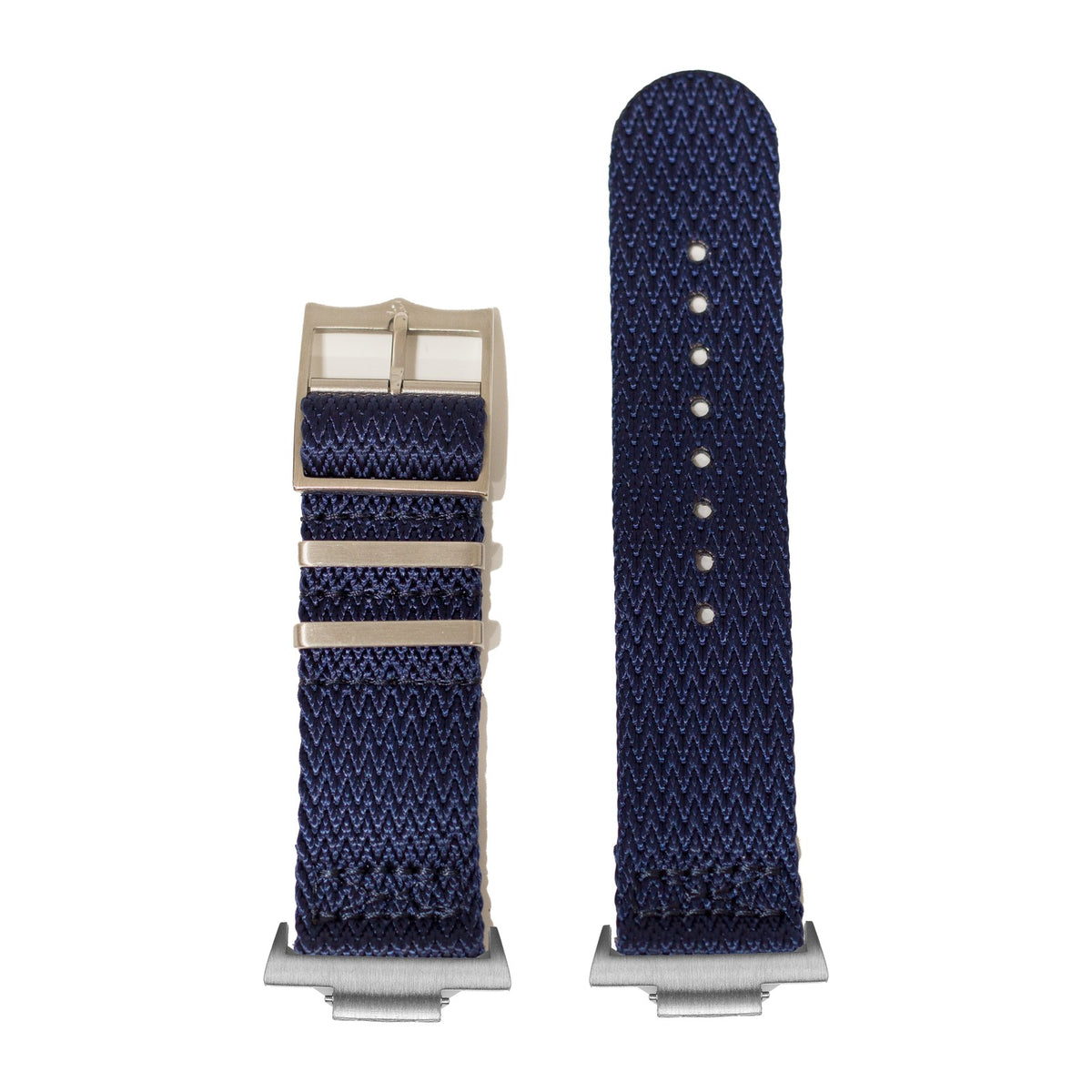Sharktooth Militex - Navy Blue Silver with Strap Adapter for Tissot PRX 40