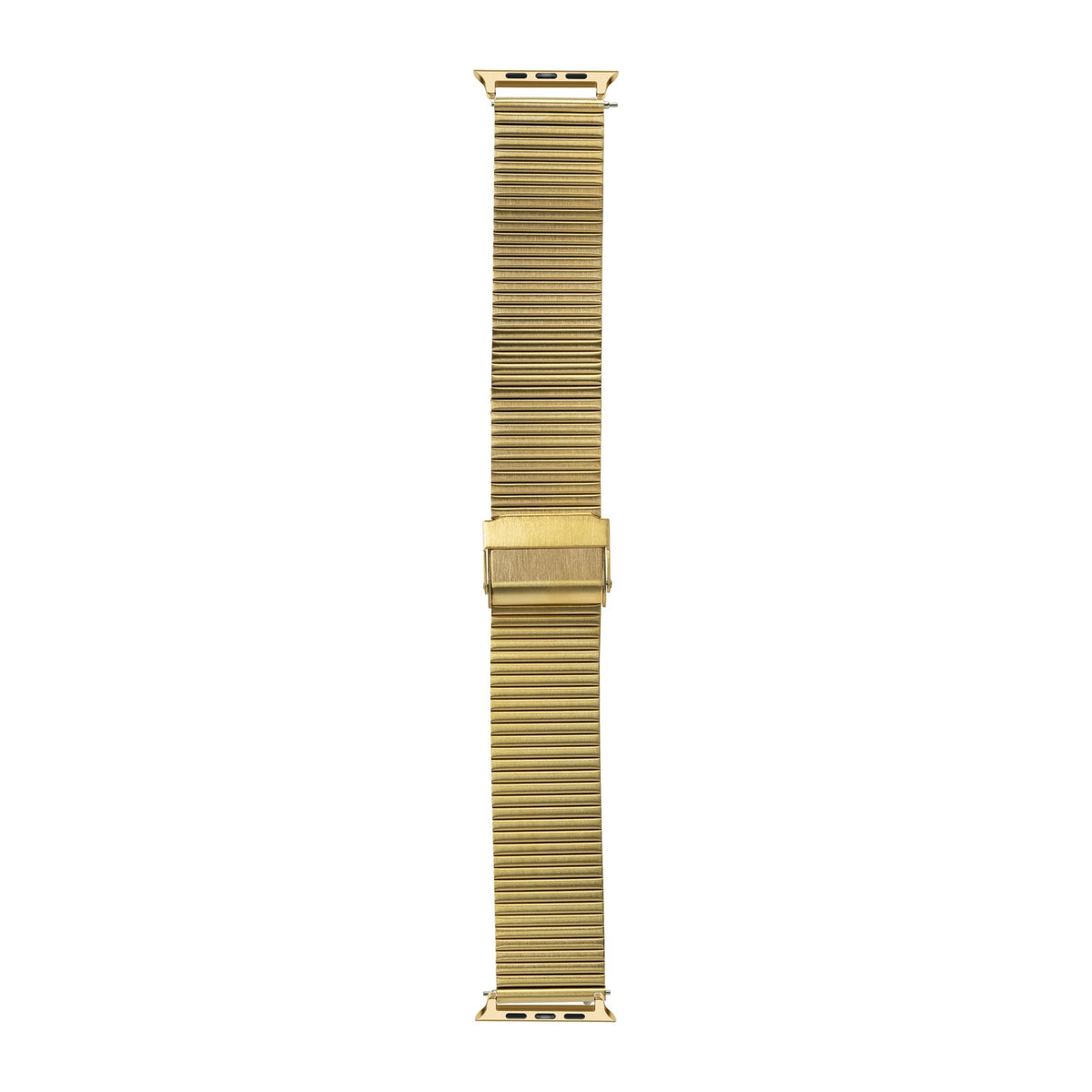 Flat-Link Micro-Adjustable Bracelet Gold Gold with Connecters - Spring Bar Type for Apple Watch