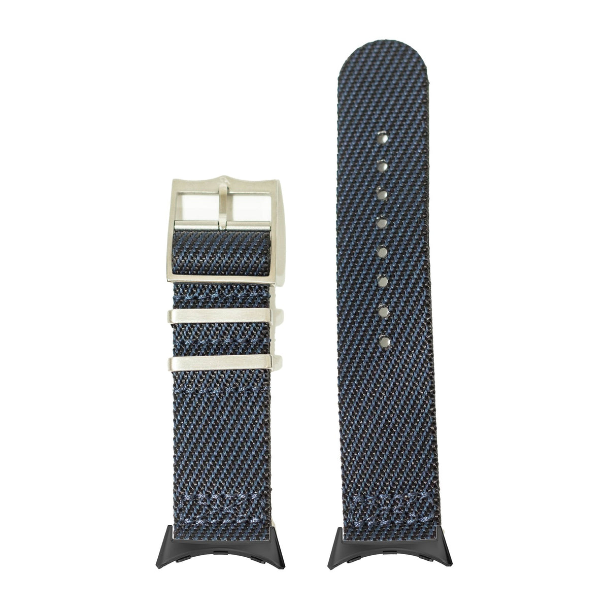 Cross Militex - Night Blue with Google Pixel Spring Bar Adapters - Wear Any 20mm Strap! for Pixel Watch 1-5 41mm