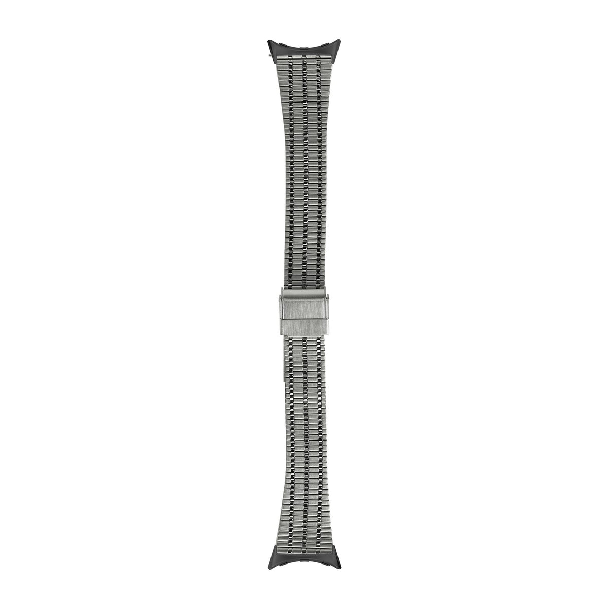 Vintage Tapered Bracelet Silver Black with Google Pixel Spring Bar Adapters - Wear Any 20mm Strap! for Pixel Watch 1-5 41mm