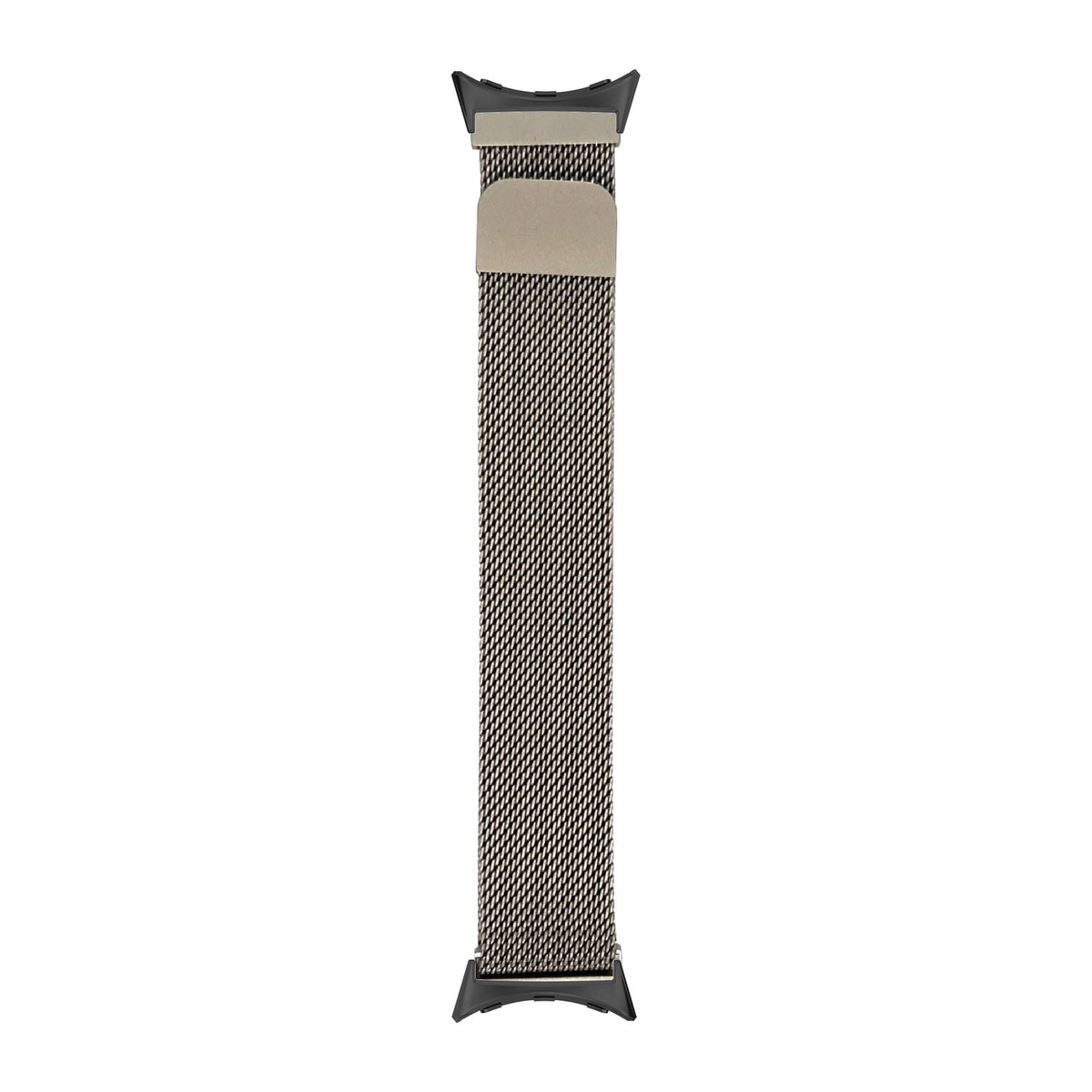Milanese - Champagne Gold Black with Google Pixel Spring Bar Adapters - Wear Any 20mm Strap! for Pixel Watch 1-5 41mm