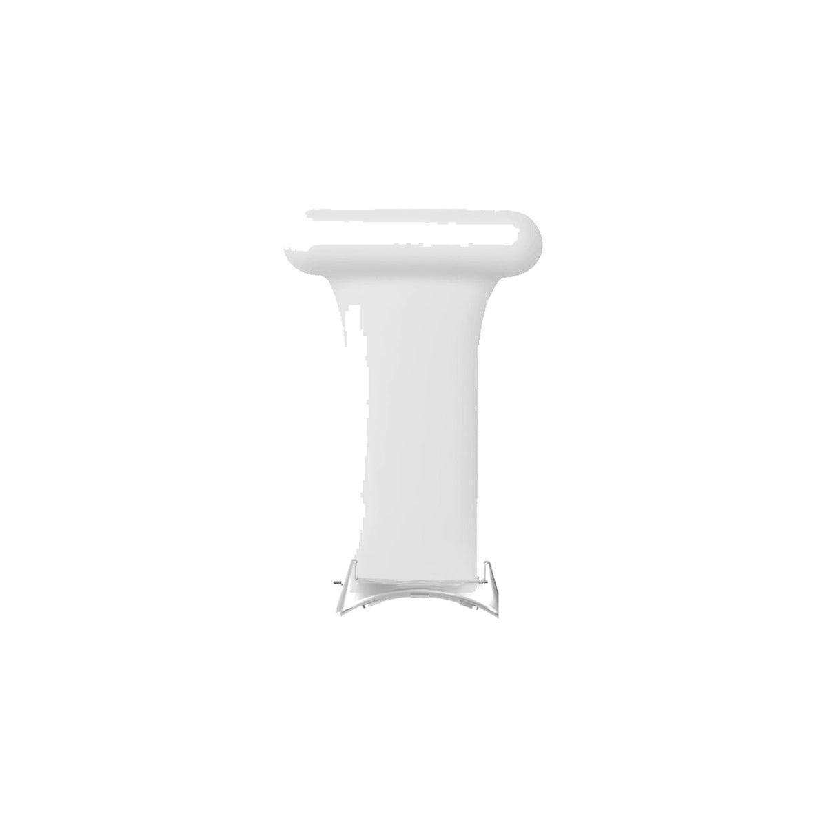 Job Fobs - For Doctors, Nurses and Other Professionals! White Silver with Google Pixel Spring Bar Adapters - Wear Any 20mm Strap! for Pixel Watch 1-5 41mm