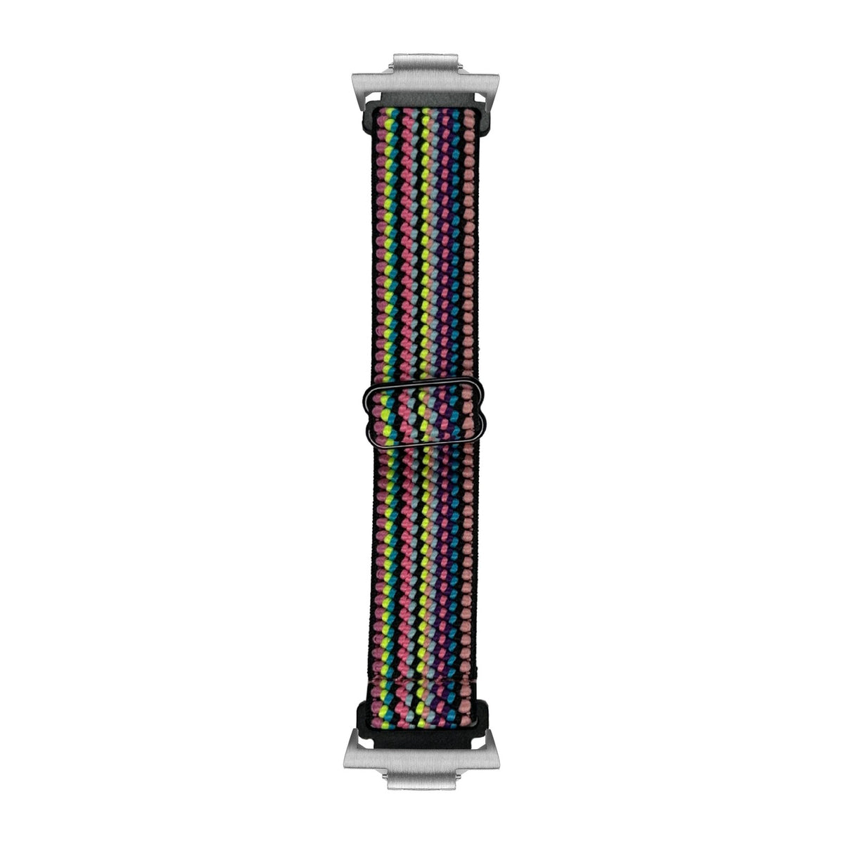 Weaved Elastic Loop Gaucho 2 Silver with Strap Adapter for Tissot PRX 40